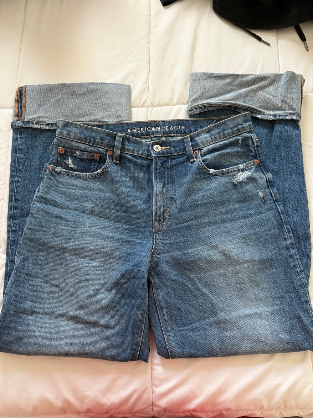 American Eagle Outfitters Men’s Light Blue Straight Jeans